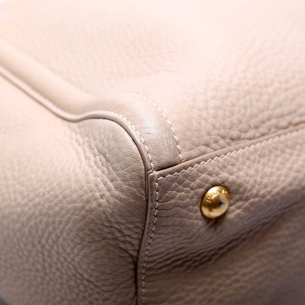 Vitello Daino Berlino Tote Beige/Gold