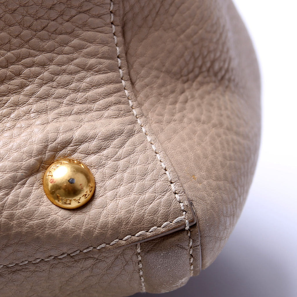 Vitello Daino Berlino Tote Beige/Gold