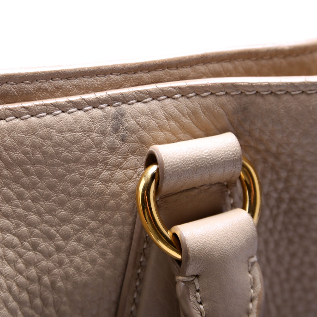 Vitello Daino Berlino Tote Beige/Gold