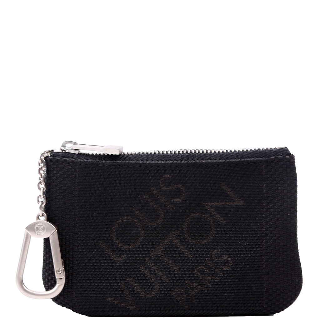 Key Pouch Damier Geant Black