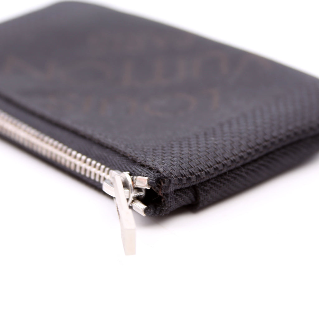 Key Pouch Damier Geant Black