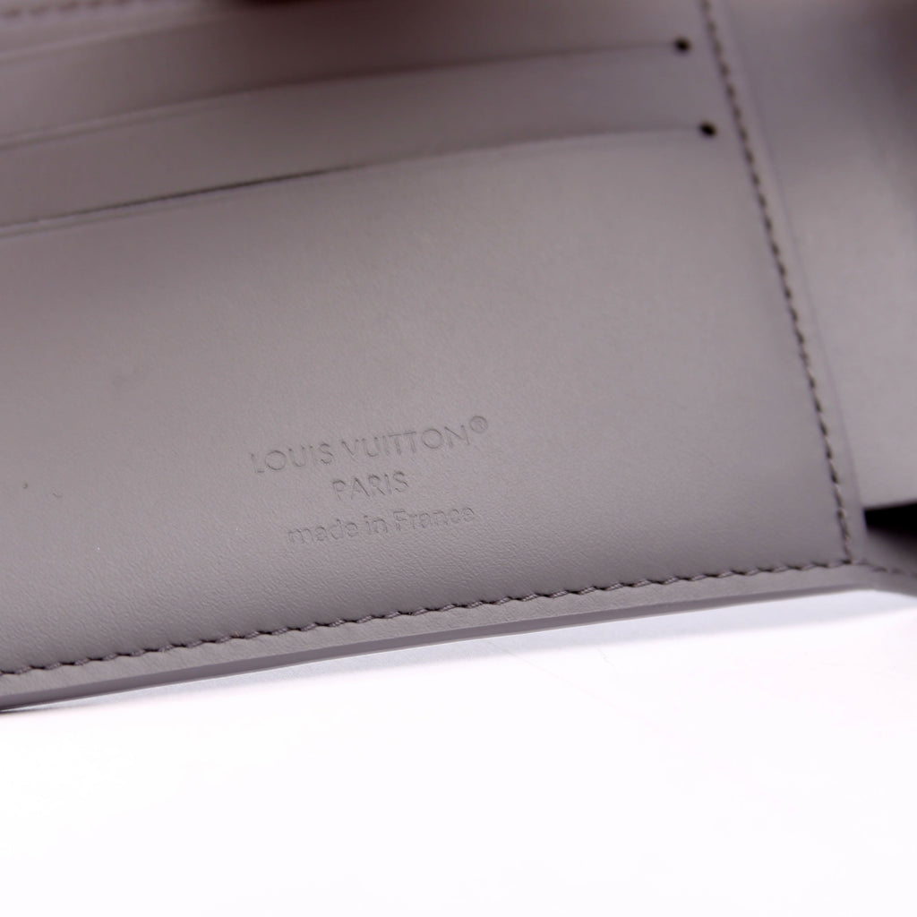 Multiple Wallet Shadow Monogram Leather Grey