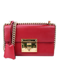 Gucci 409487 Padlock Smooth Leather Red