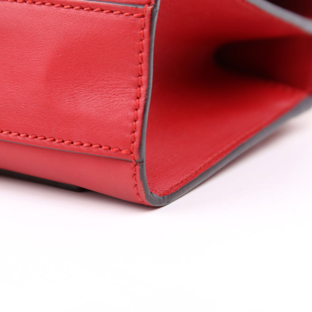 Gucci 409487 Padlock Smooth Leather Red