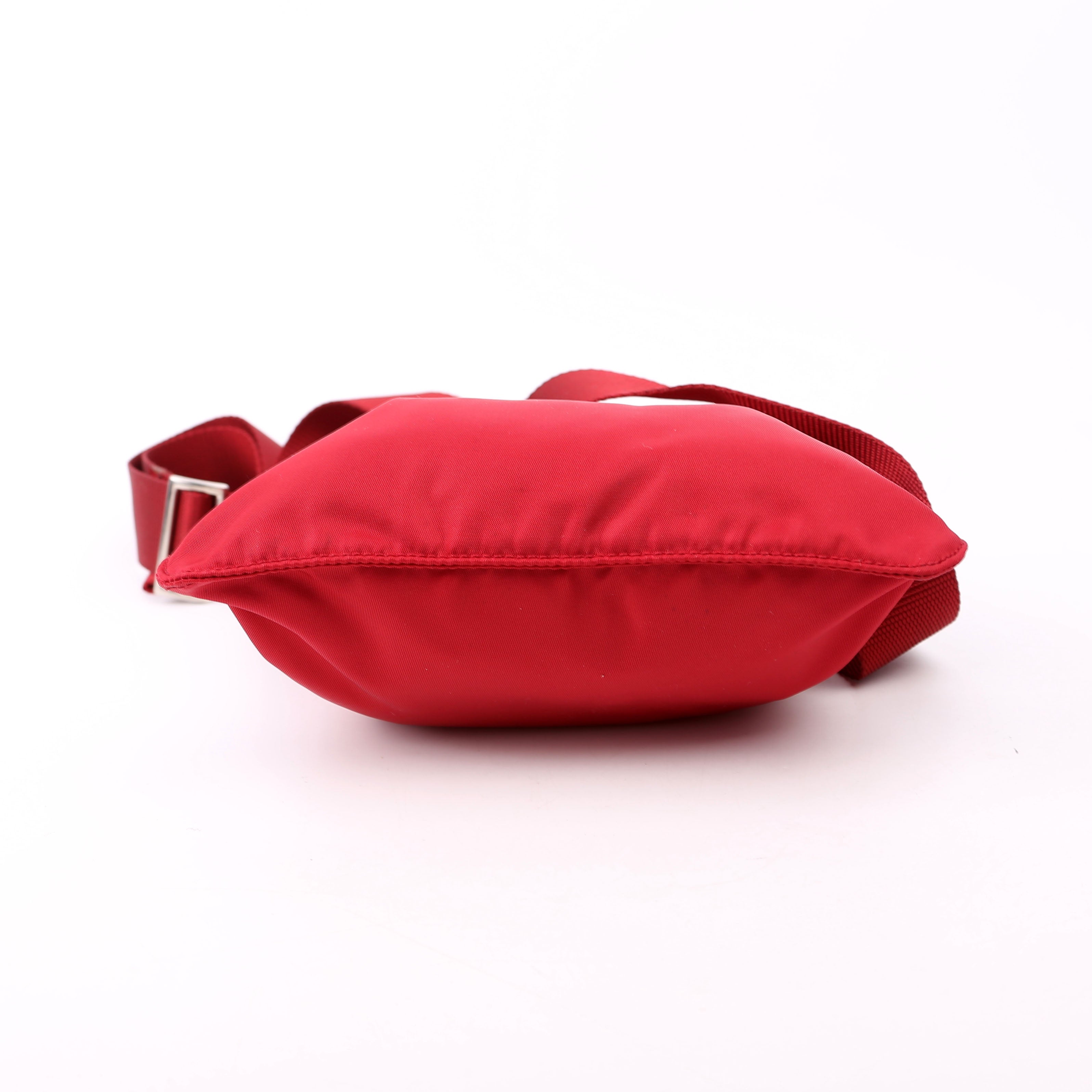 Tessuto Nylon Mini Crossbody Red