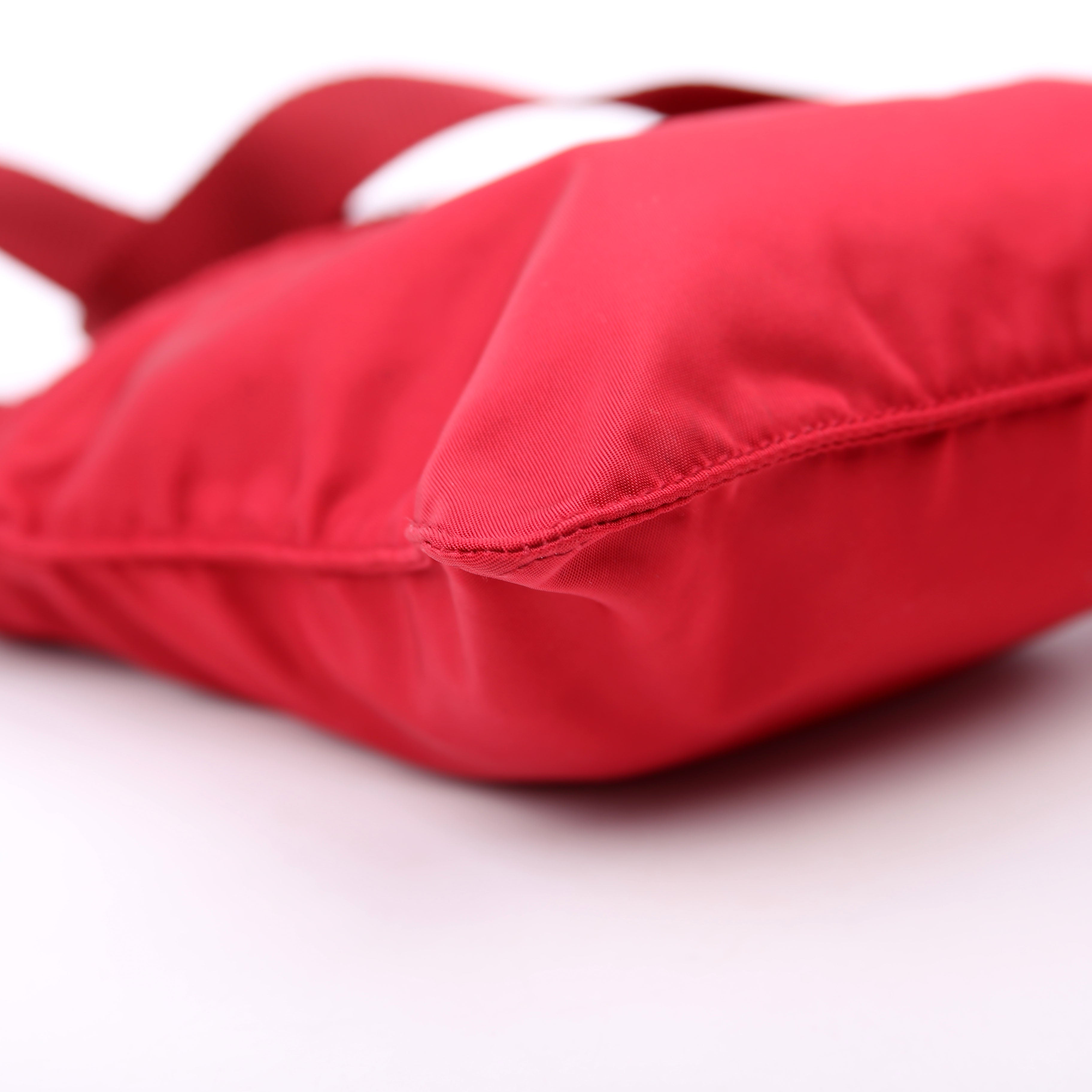 Tessuto Nylon Mini Crossbody Red