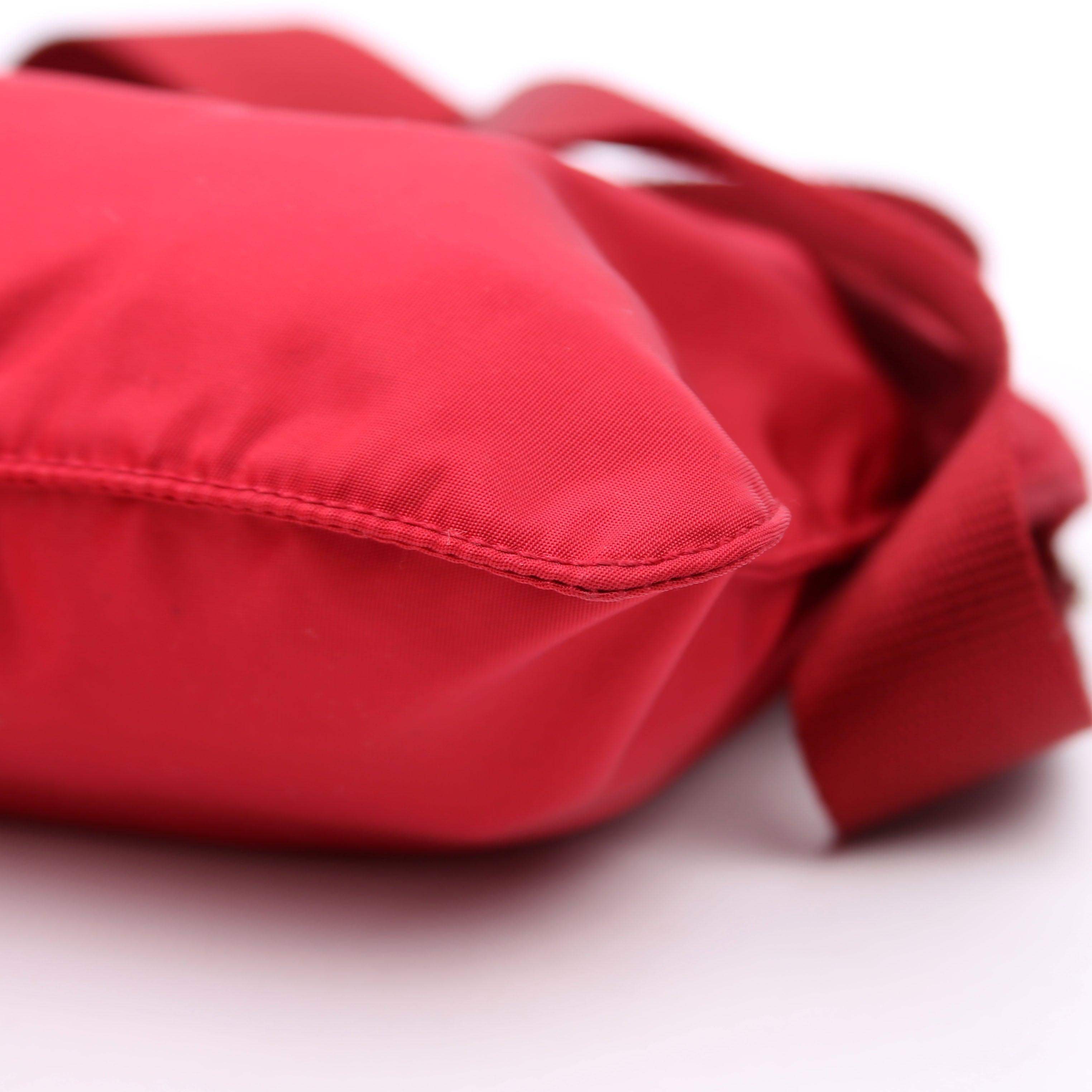 Tessuto Nylon Mini Crossbody Red