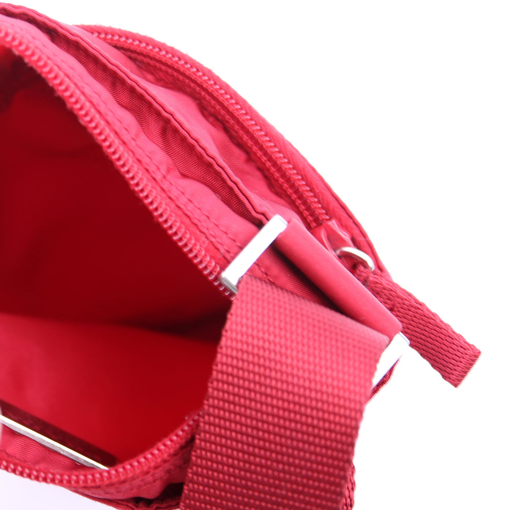 Tessuto Nylon Mini Crossbody Red