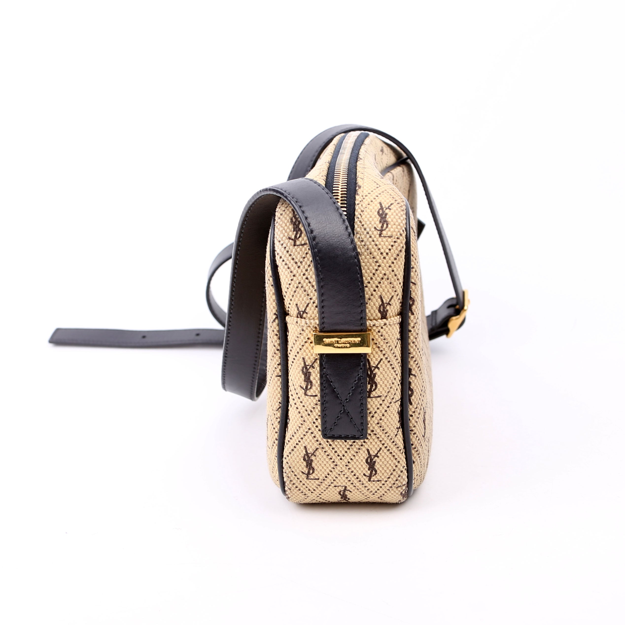 568608 All Over Logo Canvas Camera Bag