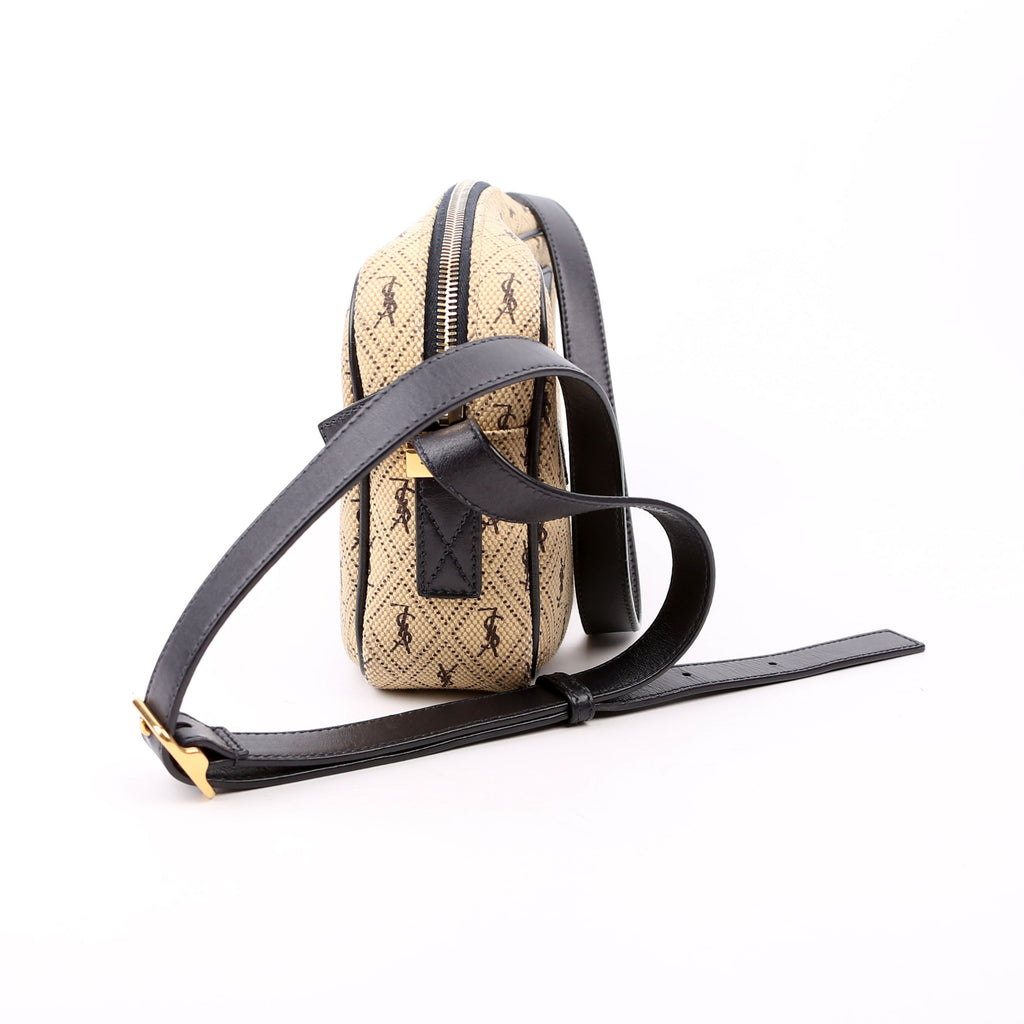 568608 All Over Logo Canvas Camera Bag