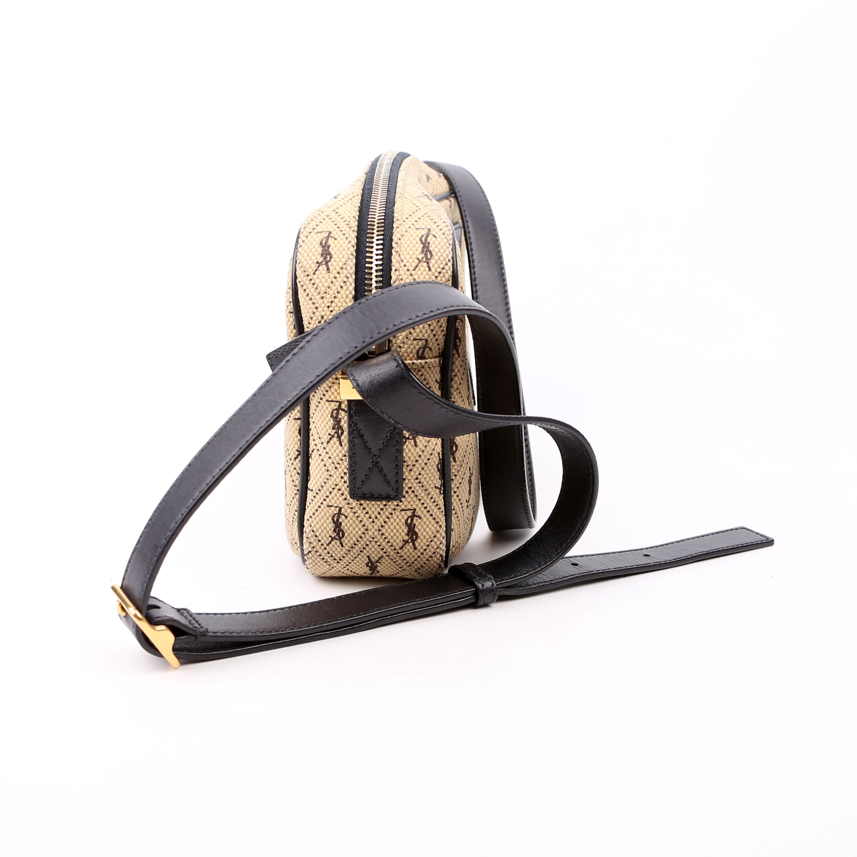 568608 All Over Logo Canvas Camera Bag