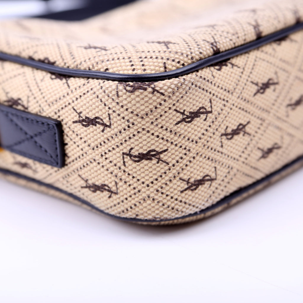568608 All Over Logo Canvas Camera Bag
