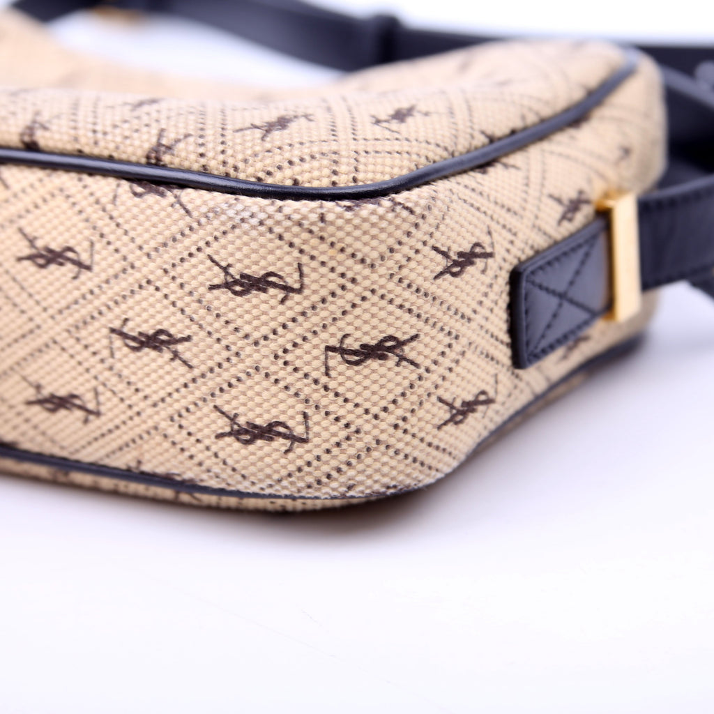 568608 All Over Logo Canvas Camera Bag