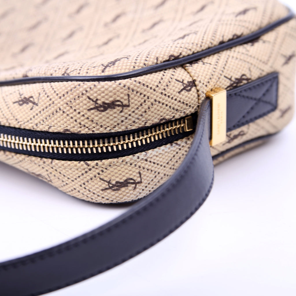 568608 All Over Logo Canvas Camera Bag
