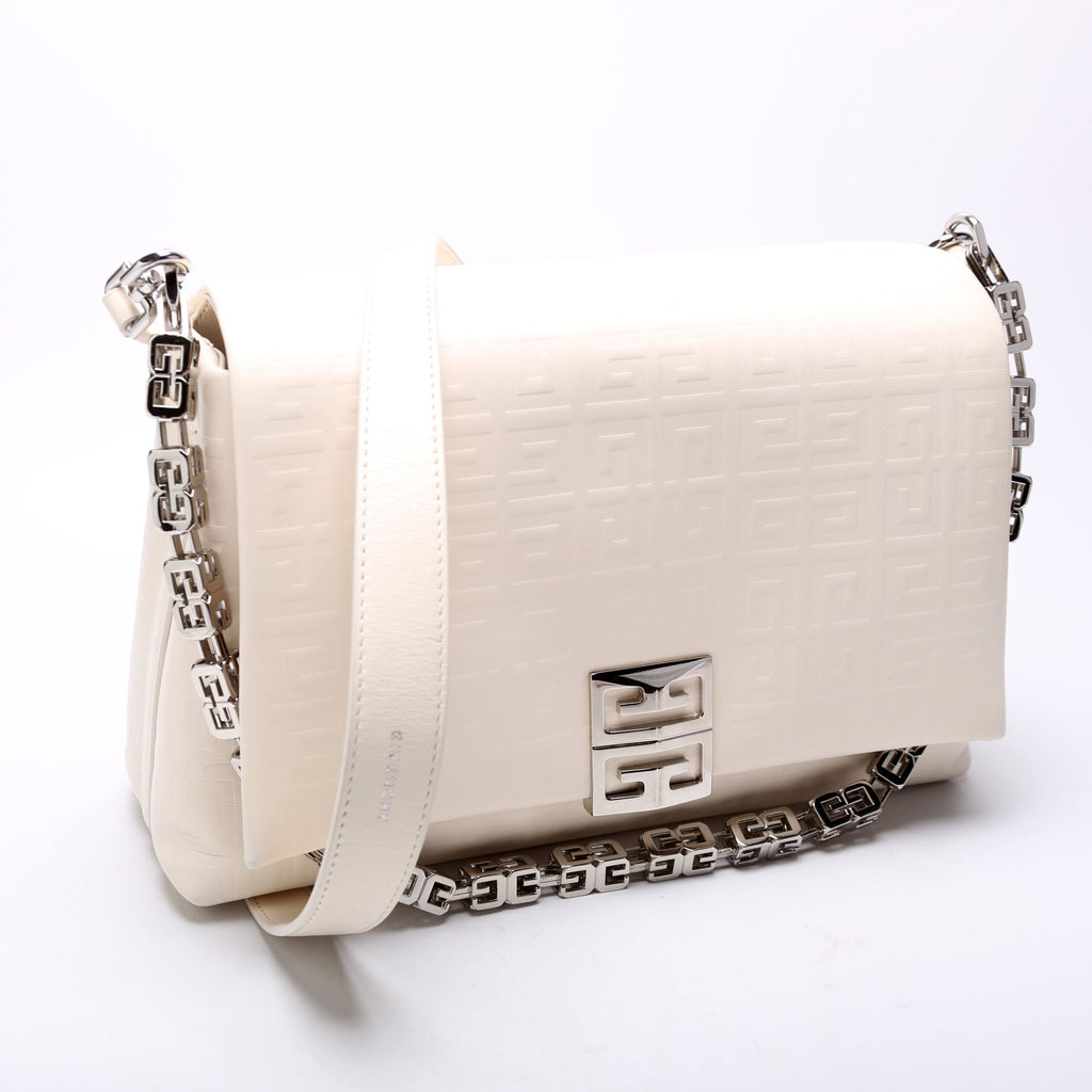4G Soft Medium Leather White