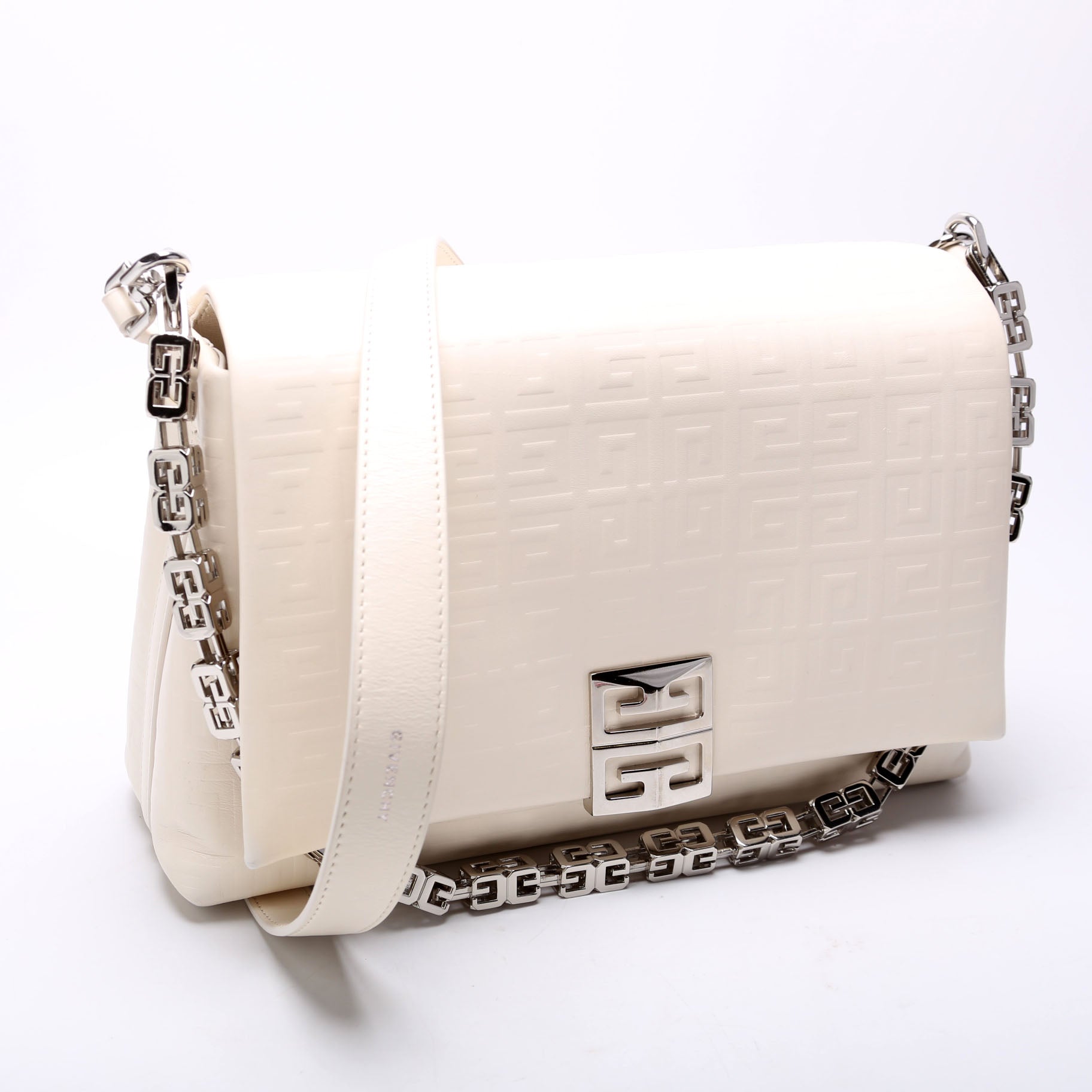 4G Soft Medium Leather White