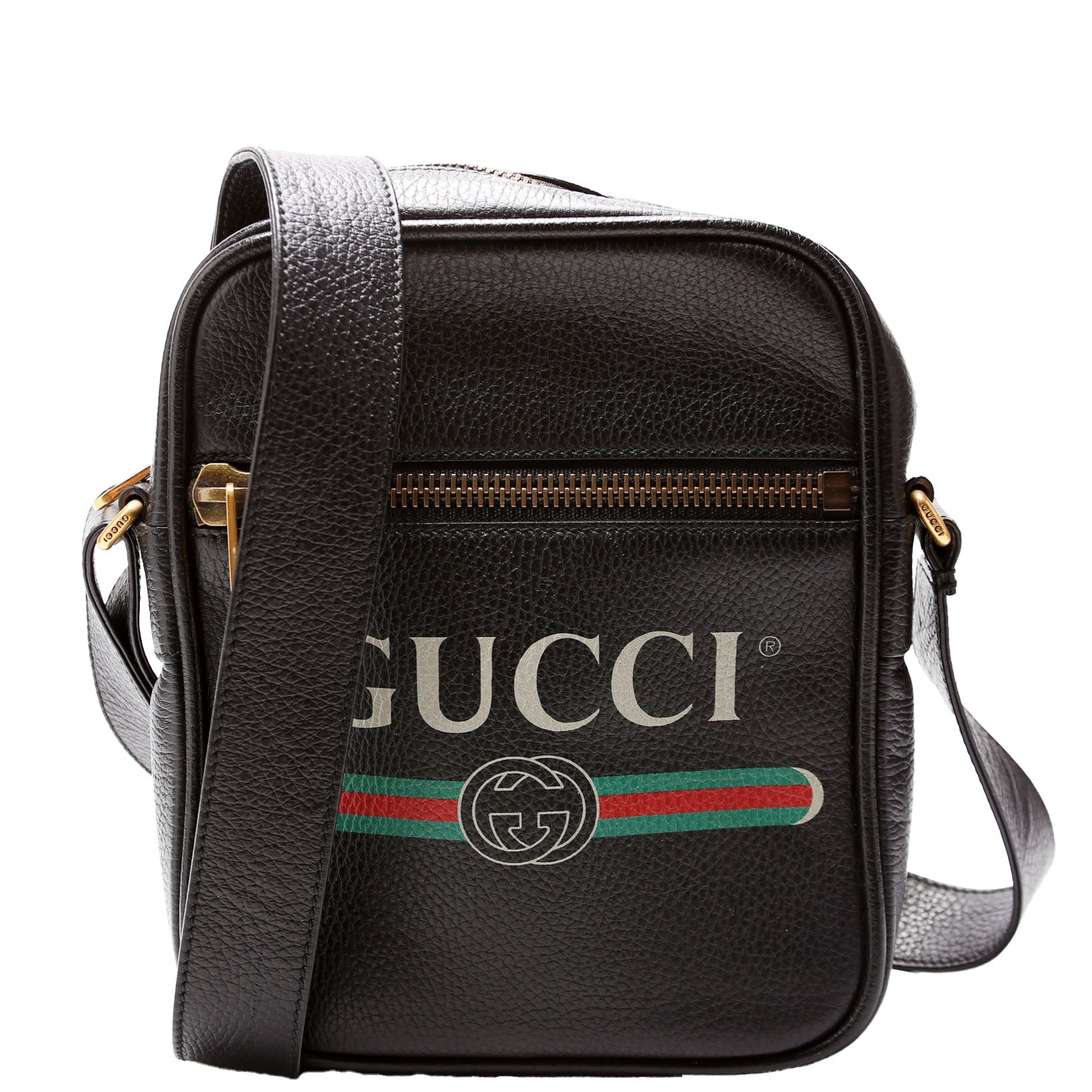 Gucci 523591 Retro Logo Medium Messenger Black
