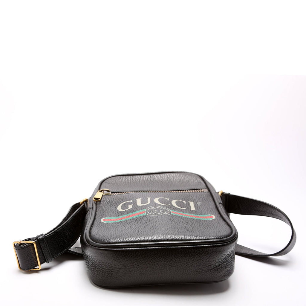 Gucci 523591 Retro Logo Medium Messenger Black