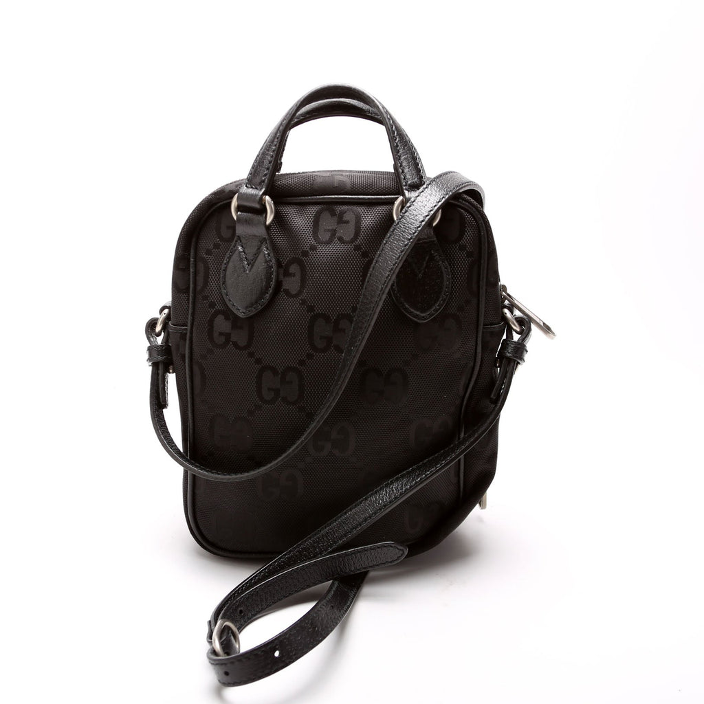 625850 GG Nylon Off The Grid Shoulder Bag Black