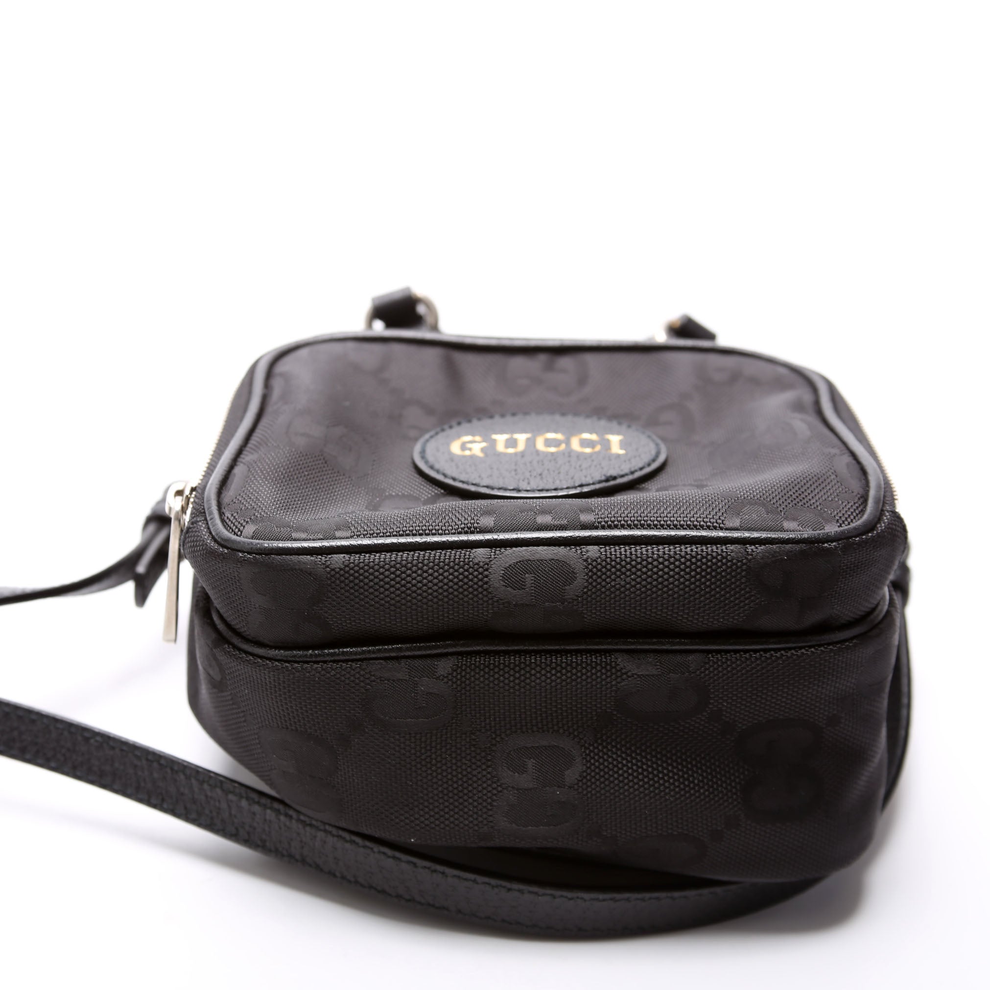 625850 GG Nylon Off The Grid Shoulder Bag Black