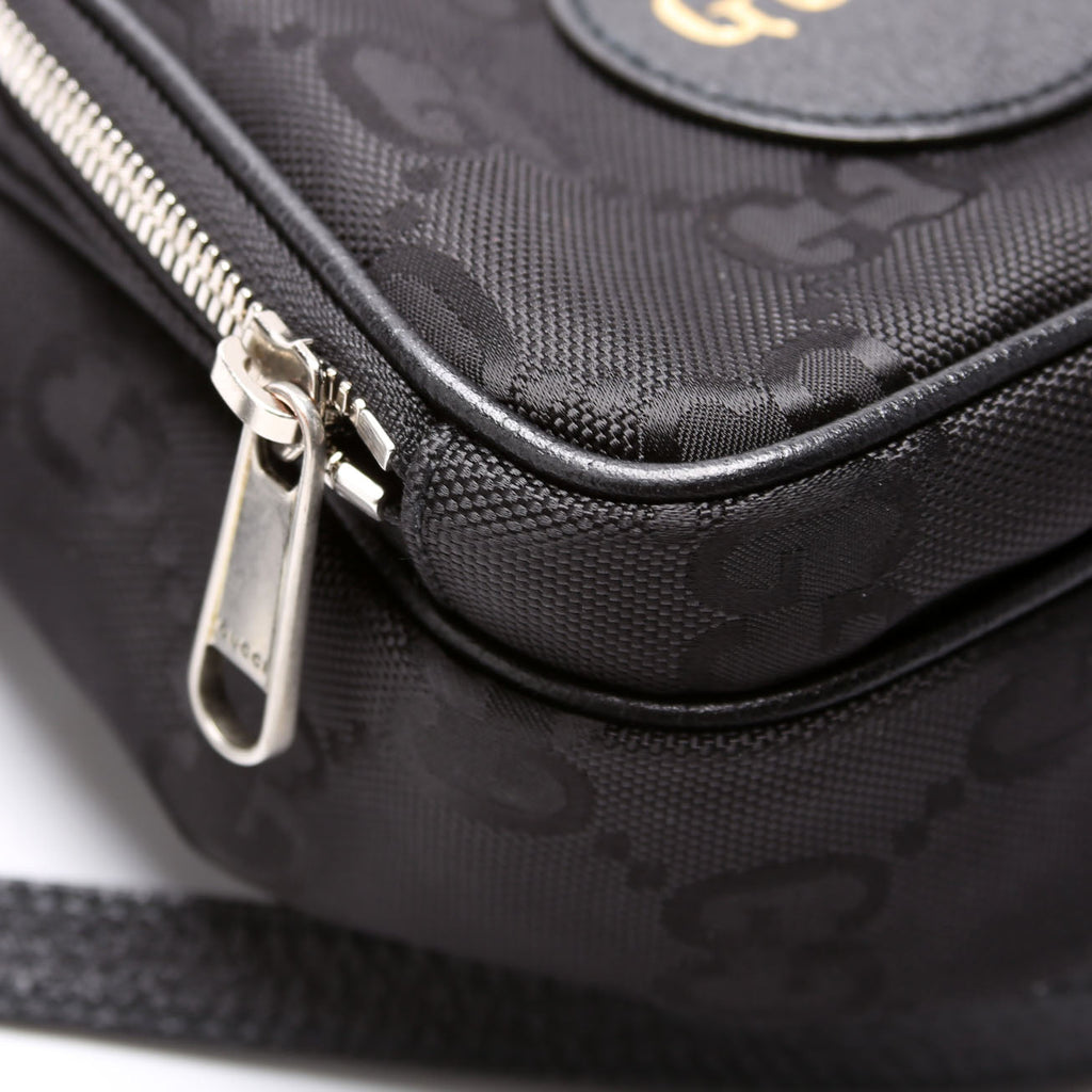 625850 GG Nylon Off The Grid Shoulder Bag Black