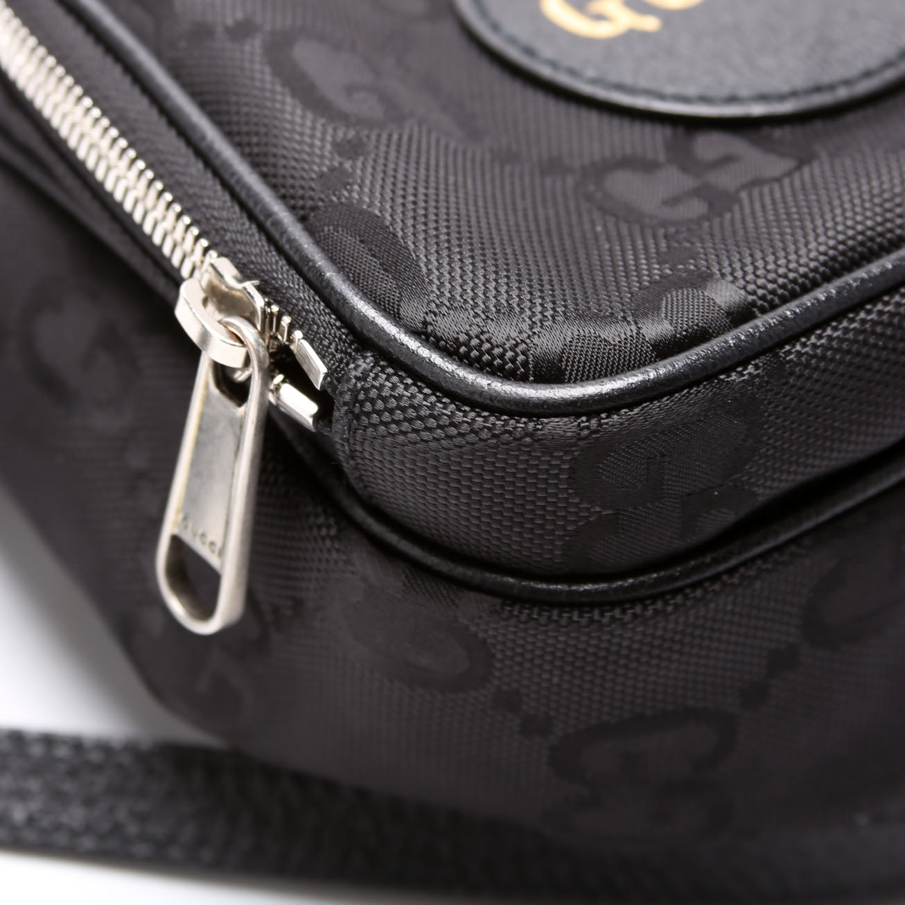 625850 GG Nylon Off The Grid Shoulder Bag Black