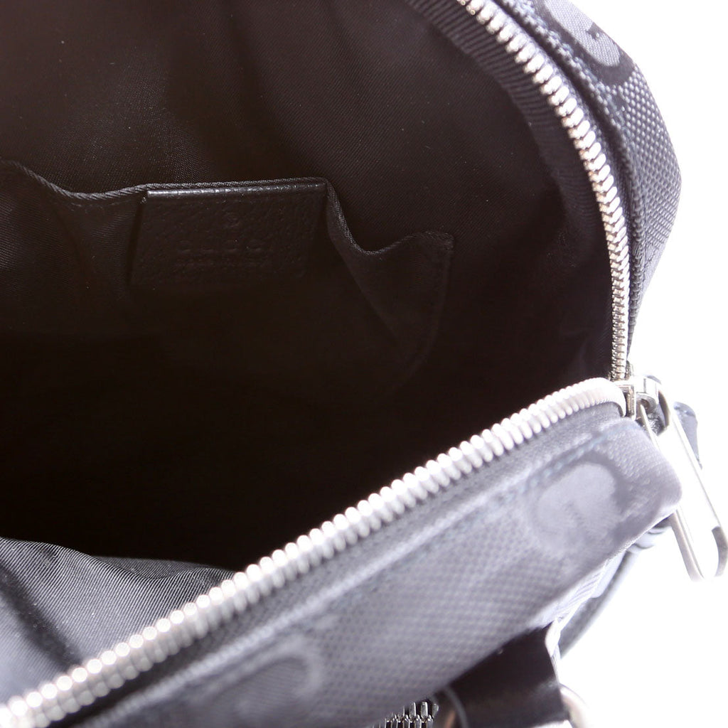 625850 GG Nylon Off The Grid Shoulder Bag Black