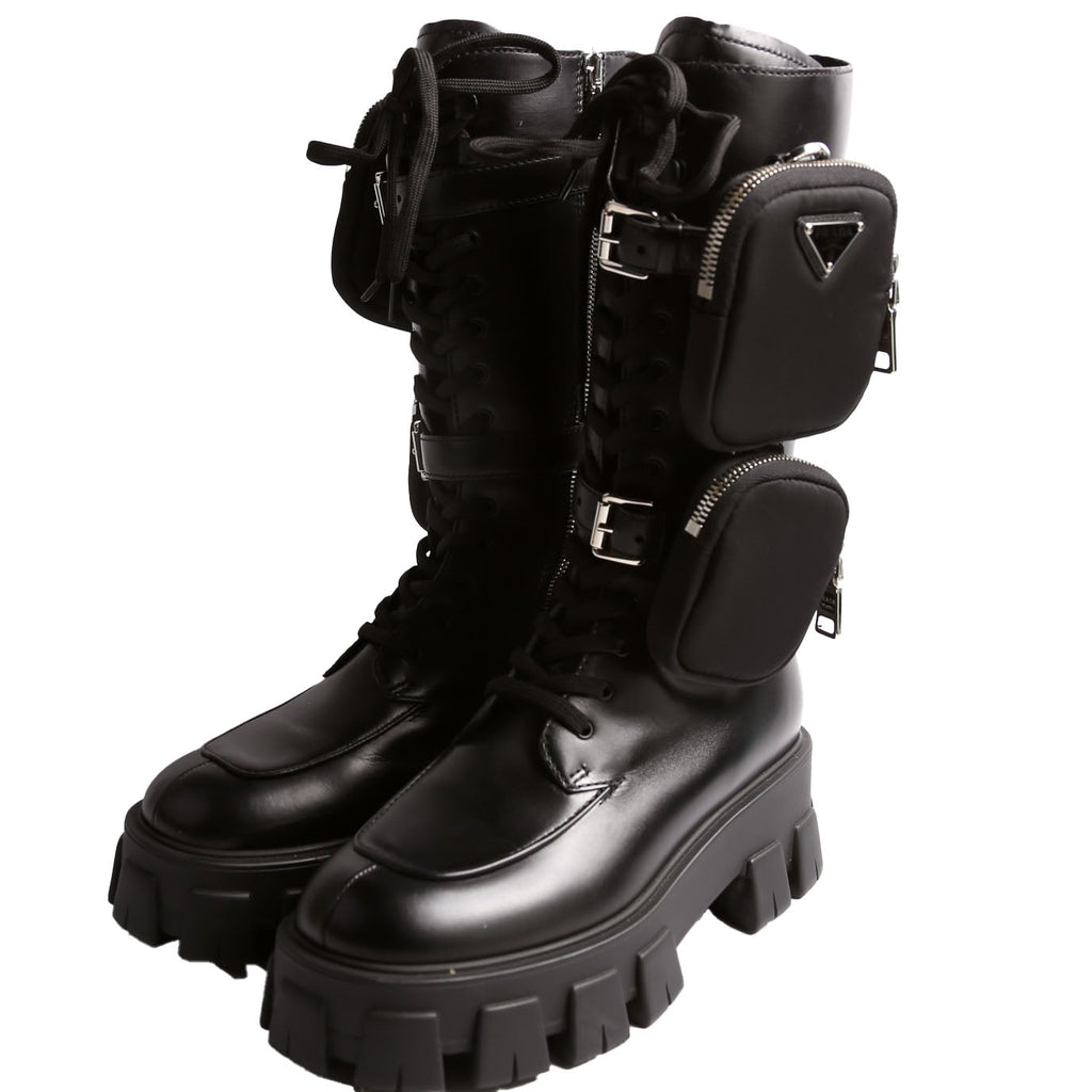 Monolith Combat Boots Size 38.5 Black