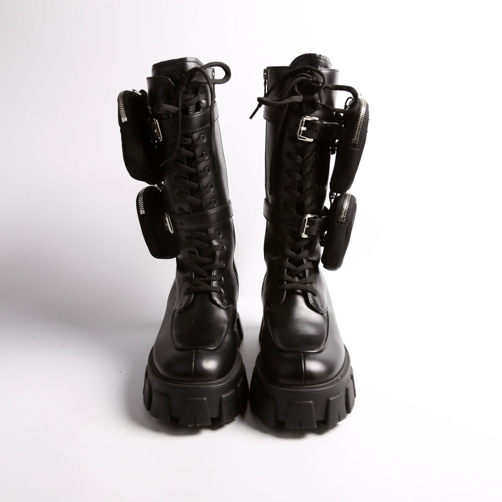 Monolith Combat Boots Size 38.5 Black