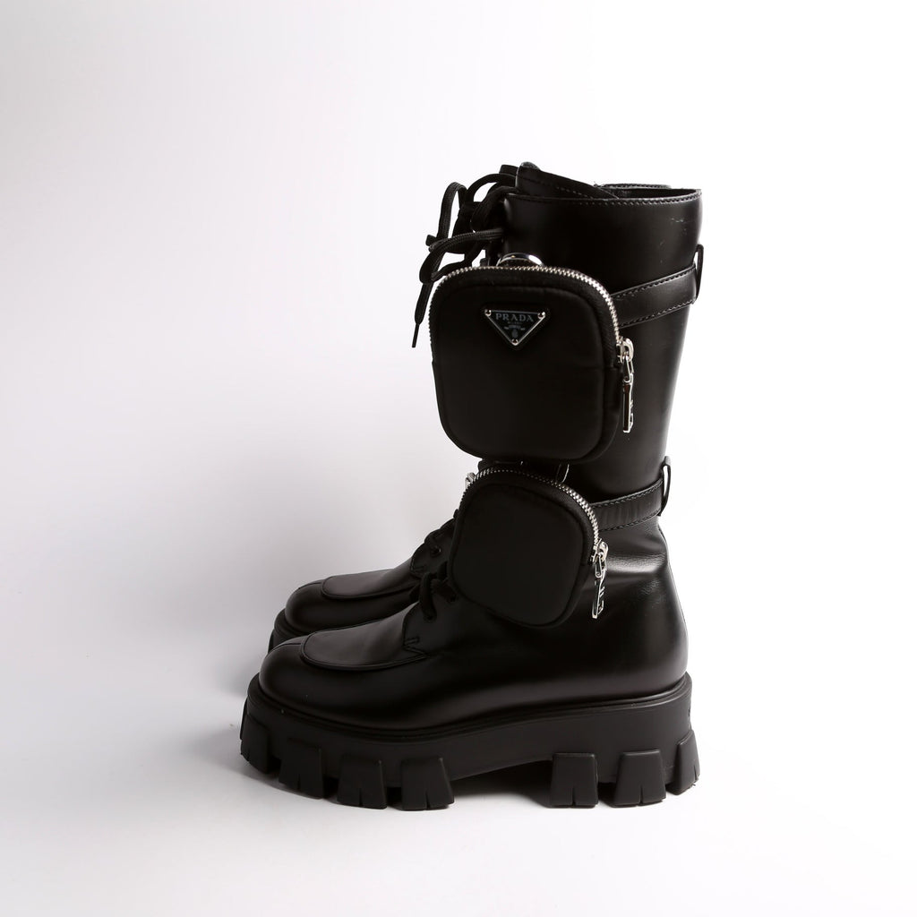 Monolith Combat Boots Size 38.5 Black