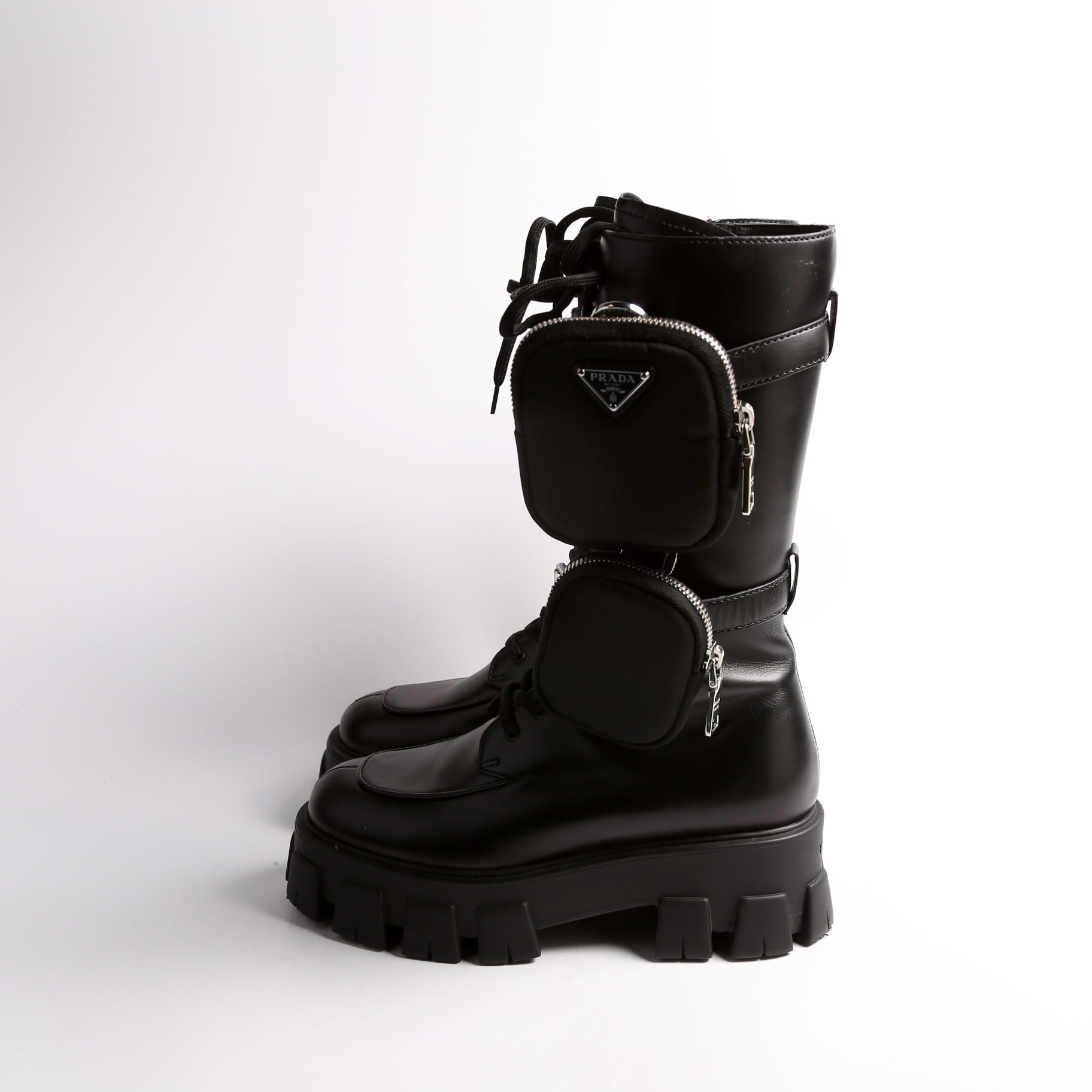 Monolith Combat Boots Size 38.5 Black