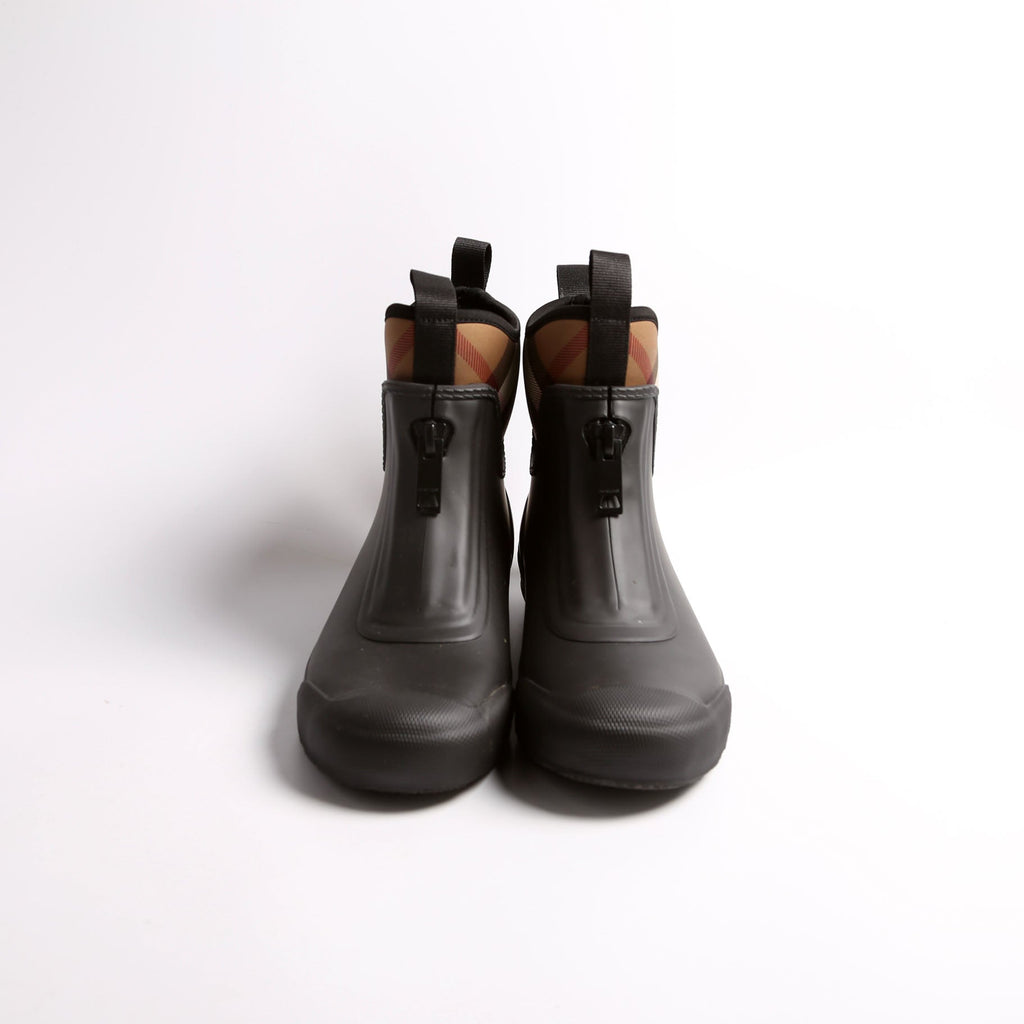 Flinton Plaid Check Rain Boots Size 40