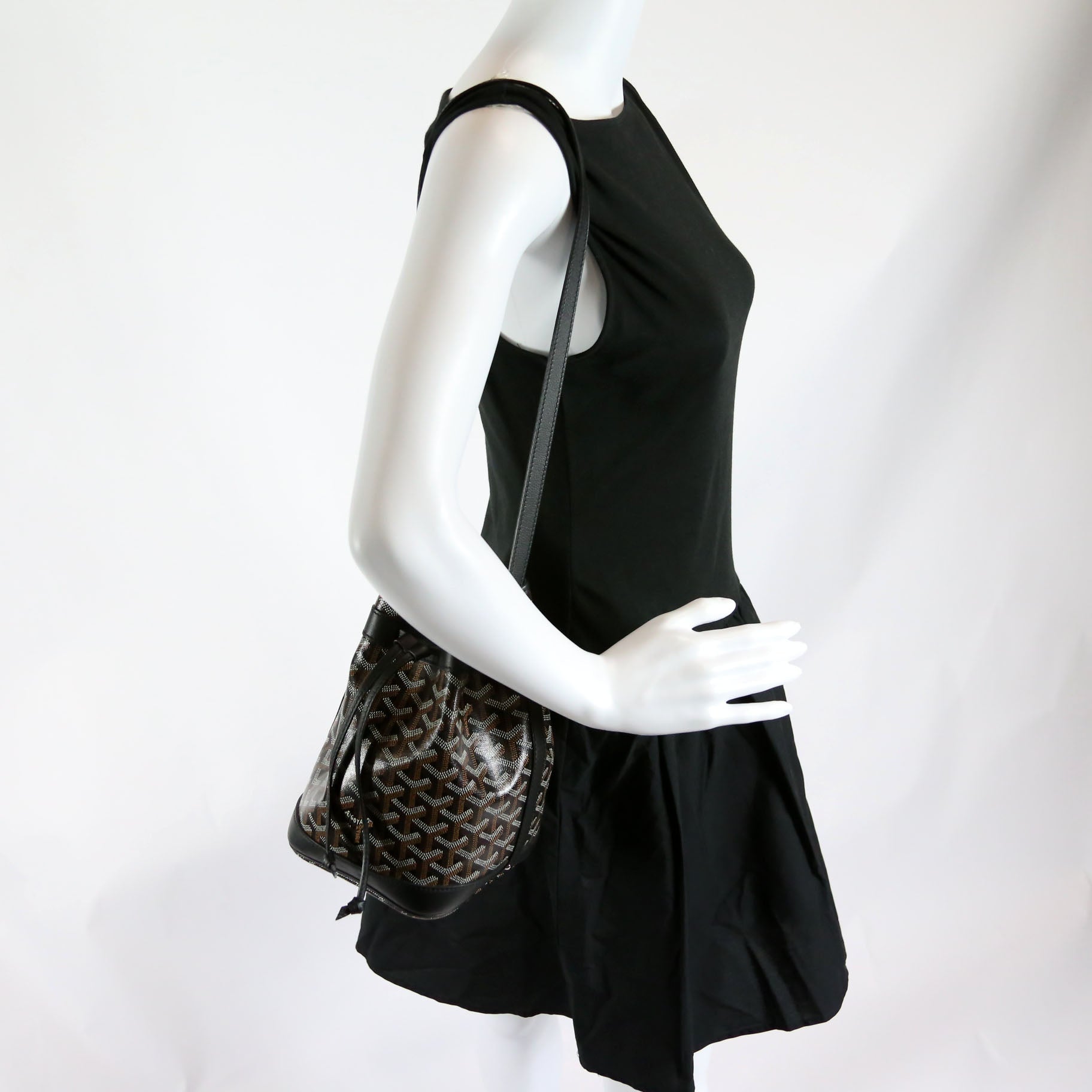 Petit Flot PM Goyardine Black/Brown
