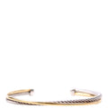 X Crossover Cuff 925/750 Bracelet Silver/Gold