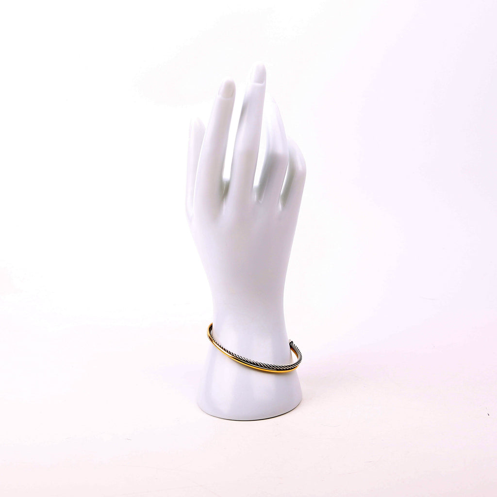 X Crossover Cuff 925/750 Bracelet Silver/Gold