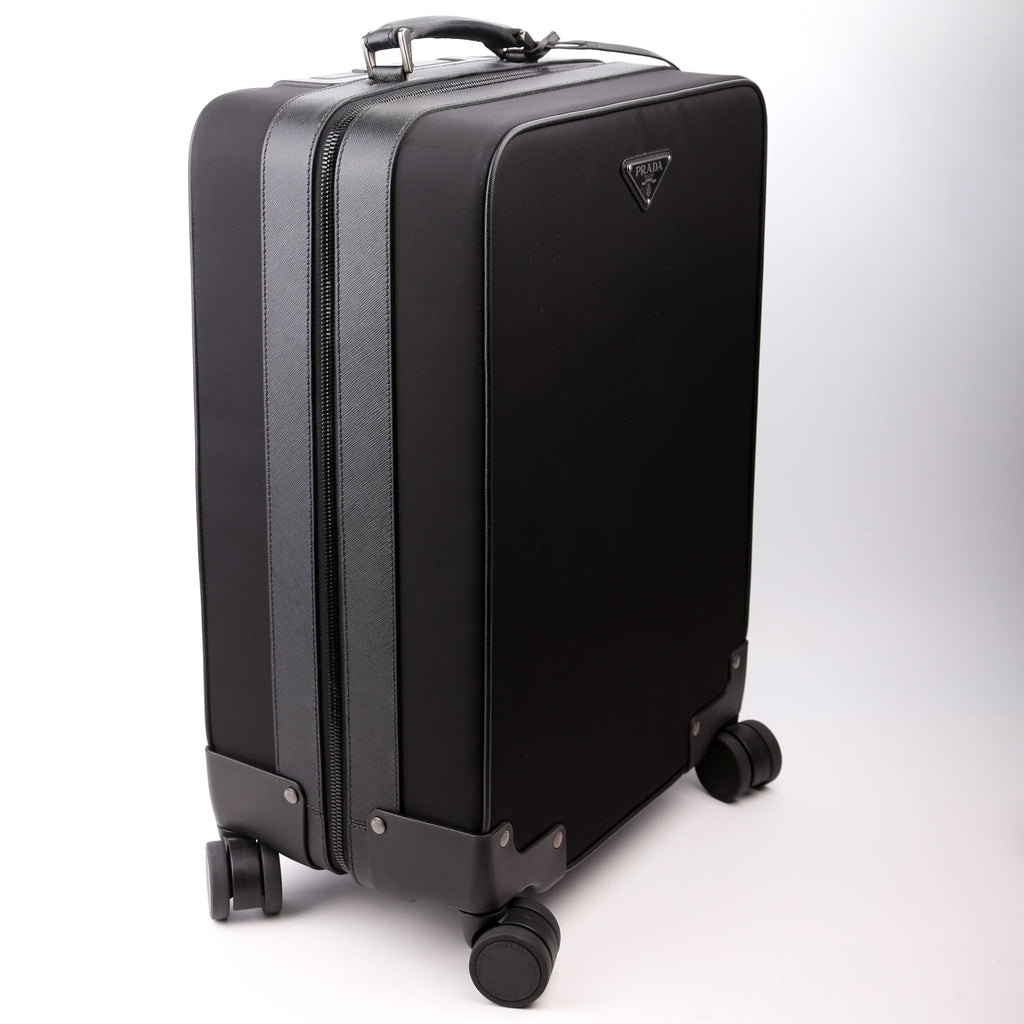 Re-Nylon/Saffiano Cabin Trolley Black
