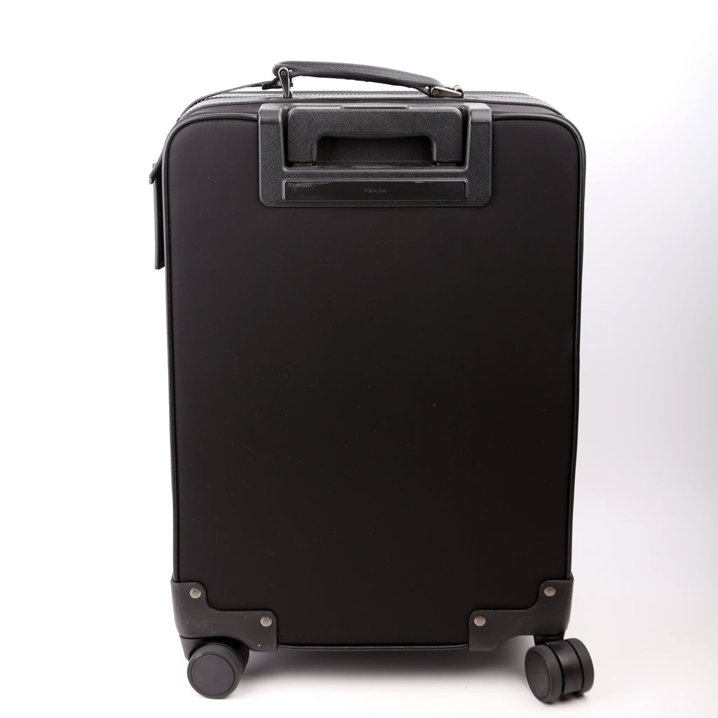 Re-Nylon/Saffiano Cabin Trolley Black