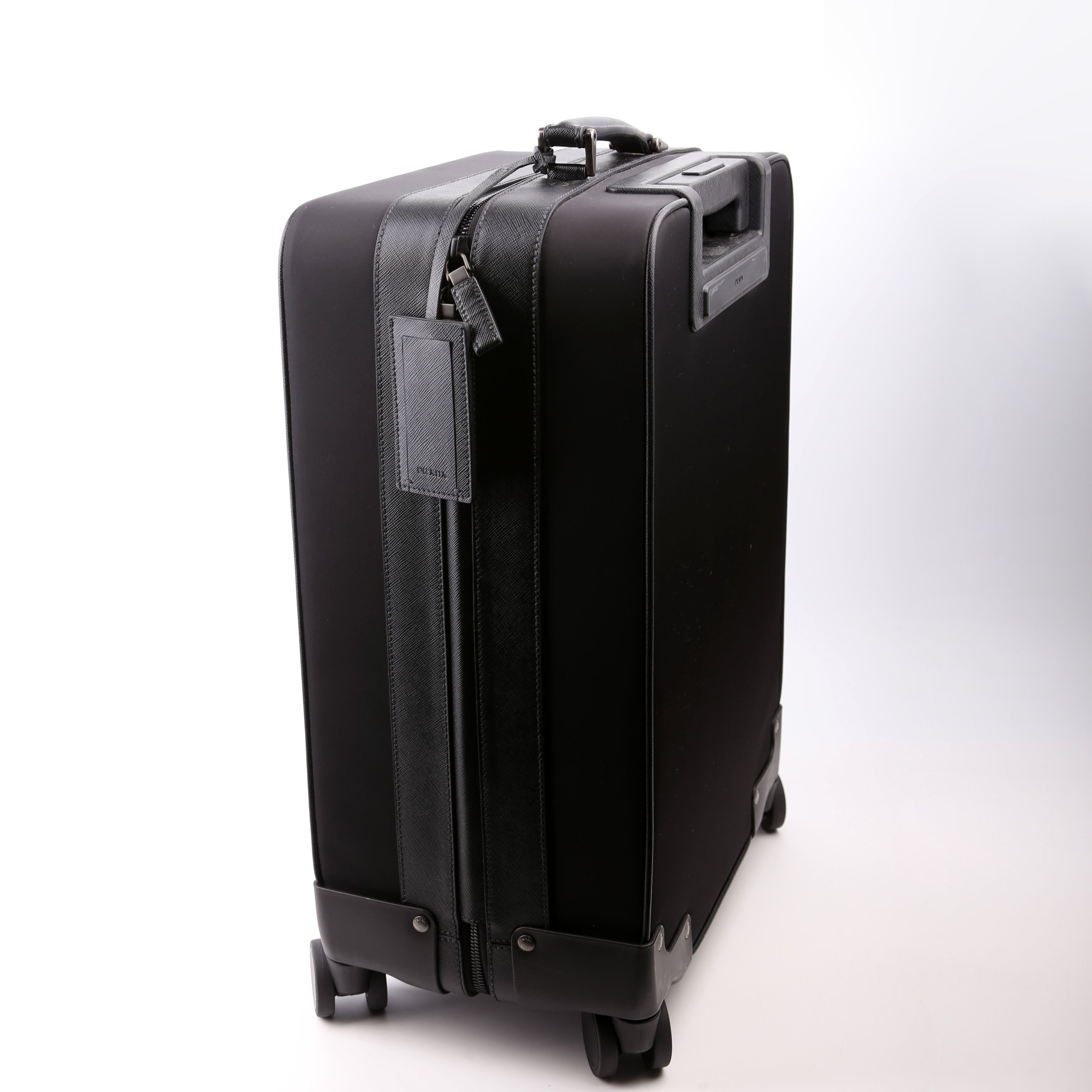 Re-Nylon/Saffiano Cabin Trolley Black