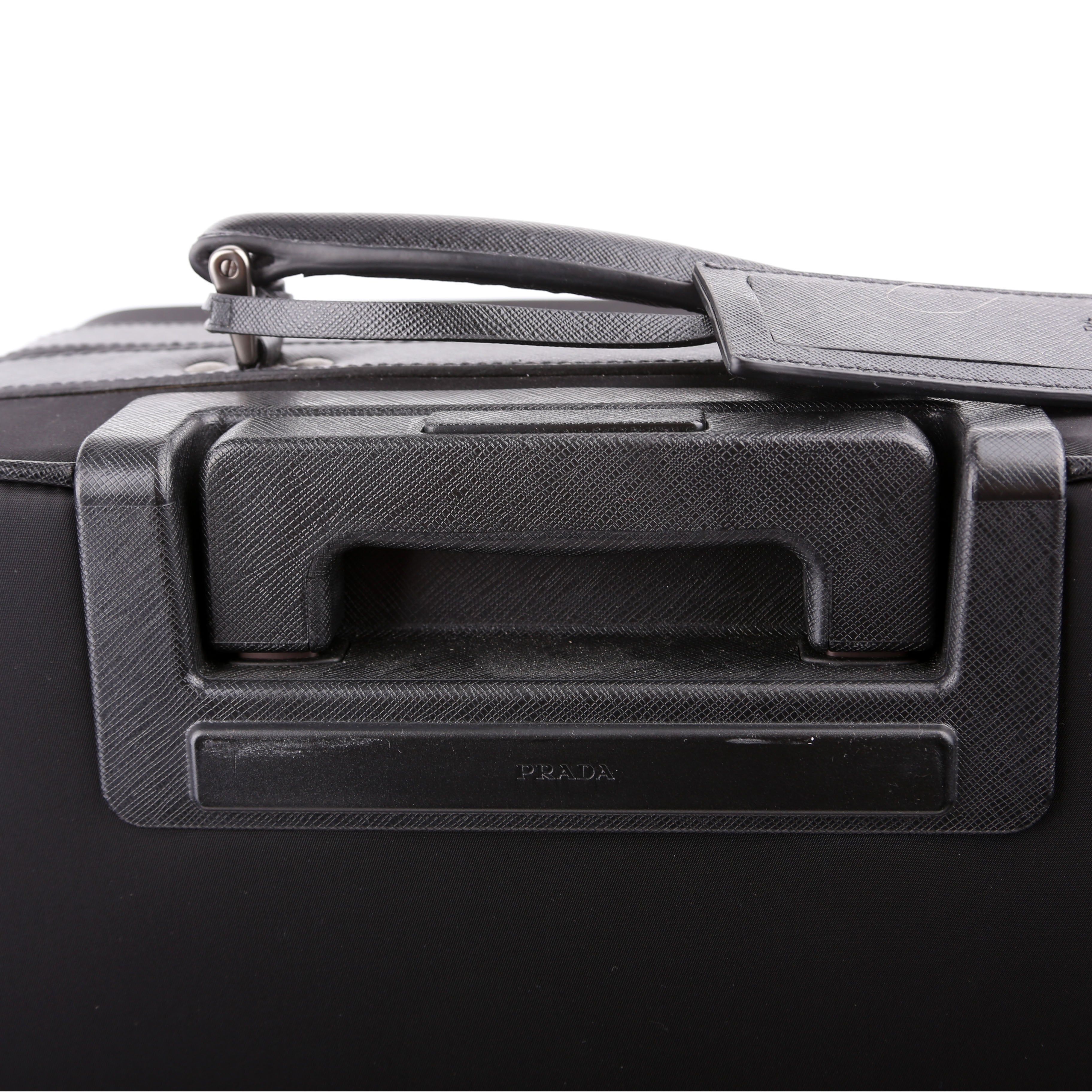 Re-Nylon/Saffiano Cabin Trolley Black