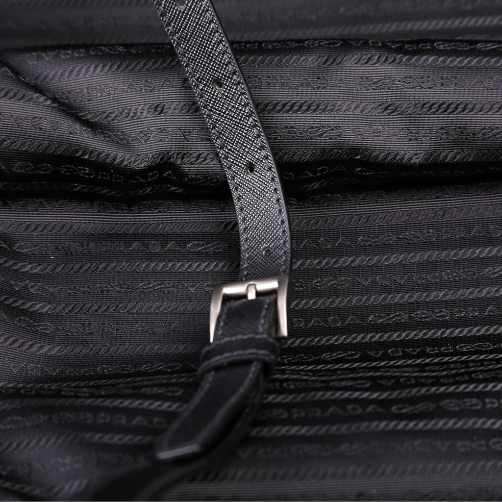 Re-Nylon/Saffiano Cabin Trolley Black