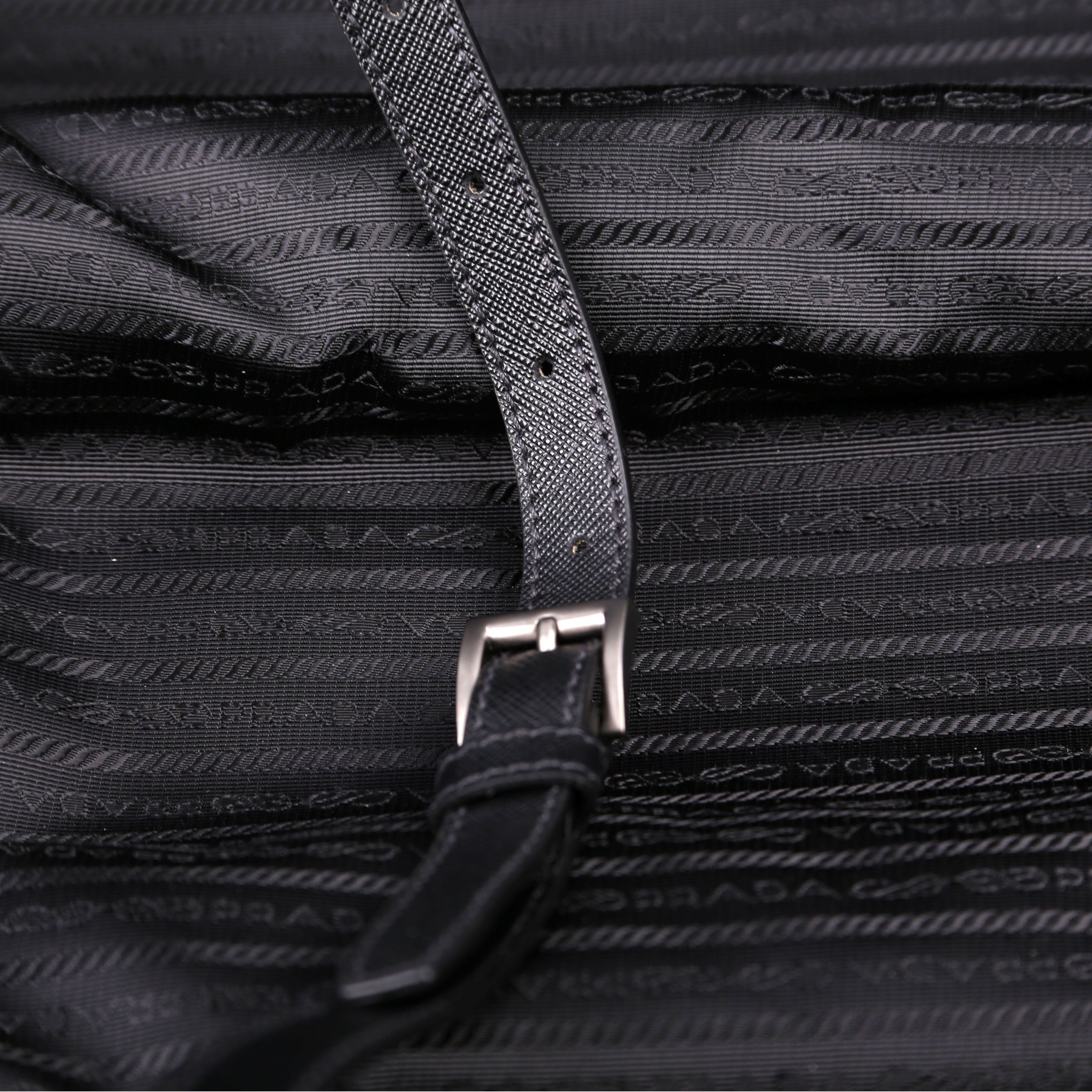 Re-Nylon/Saffiano Cabin Trolley Black