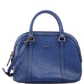 449663 Guccissima Dome Bag Medium Blue
