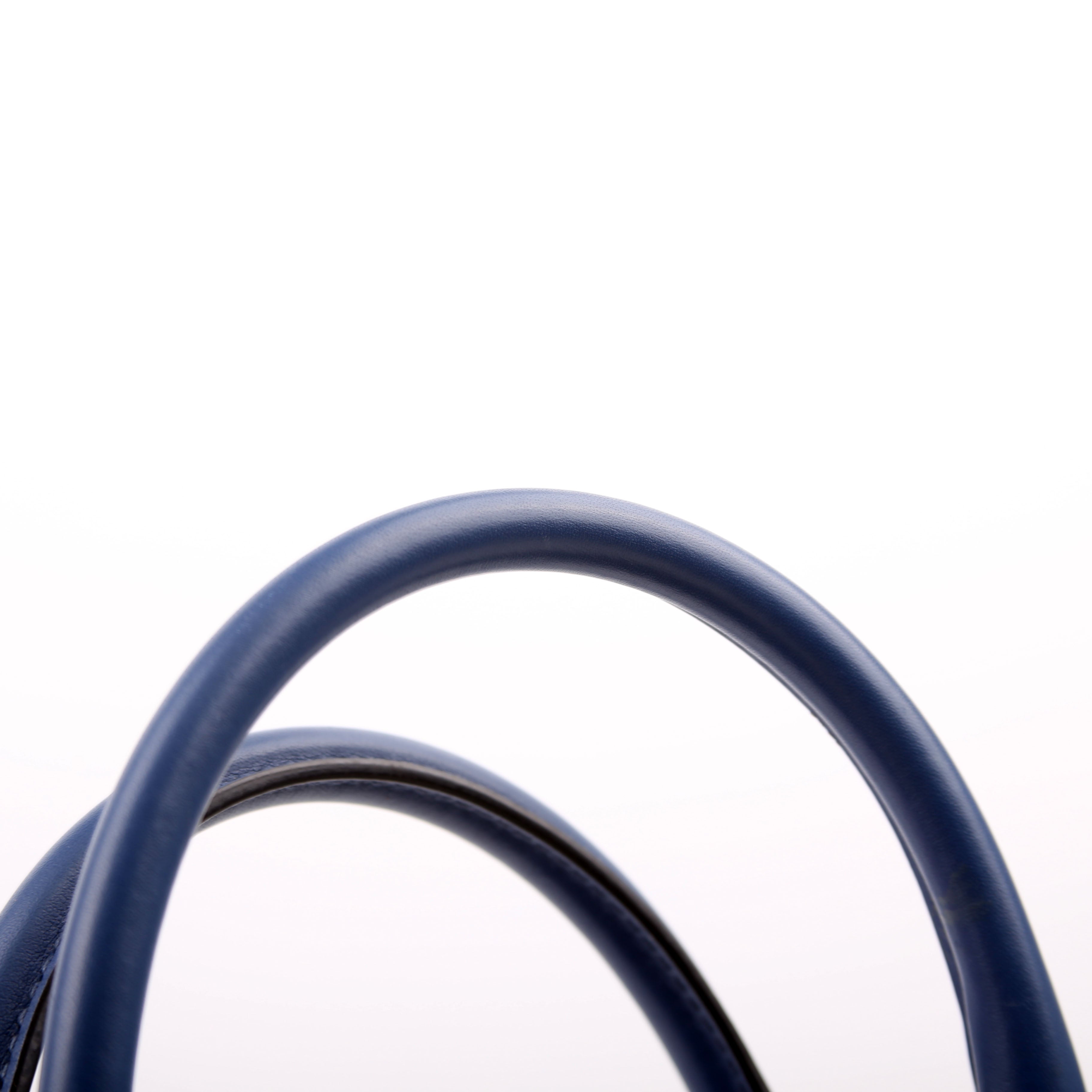 449663 Guccissima Dome Bag Medium Blue