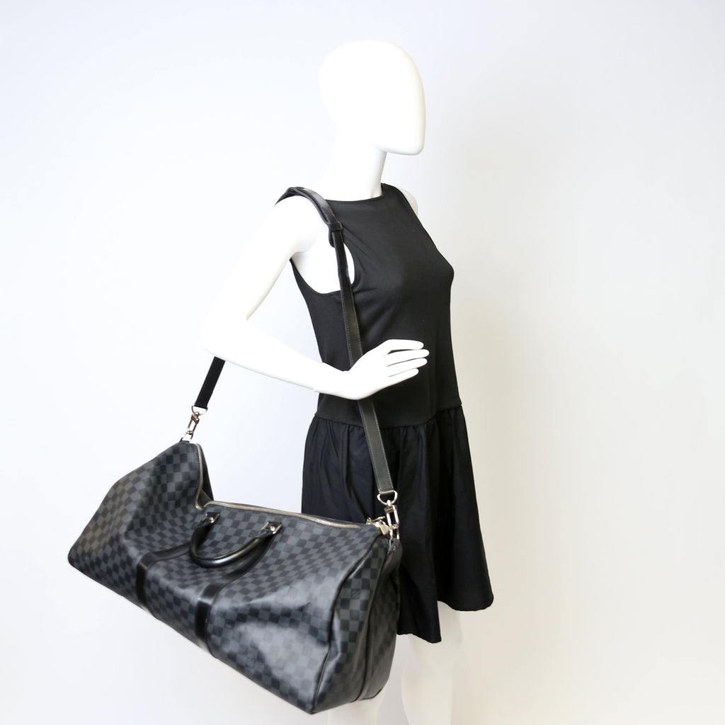 Keepall 55 Damier Graphite Bandouliere