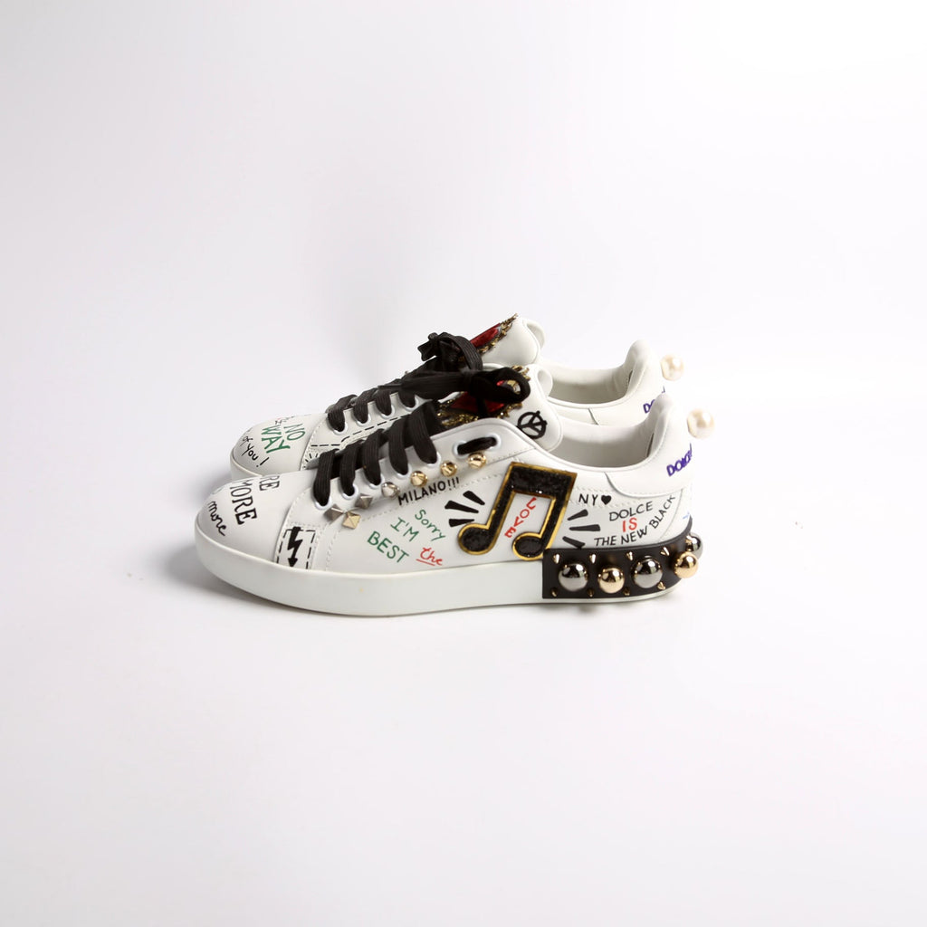 Portofino Musical Note Sneakers Size 41.5