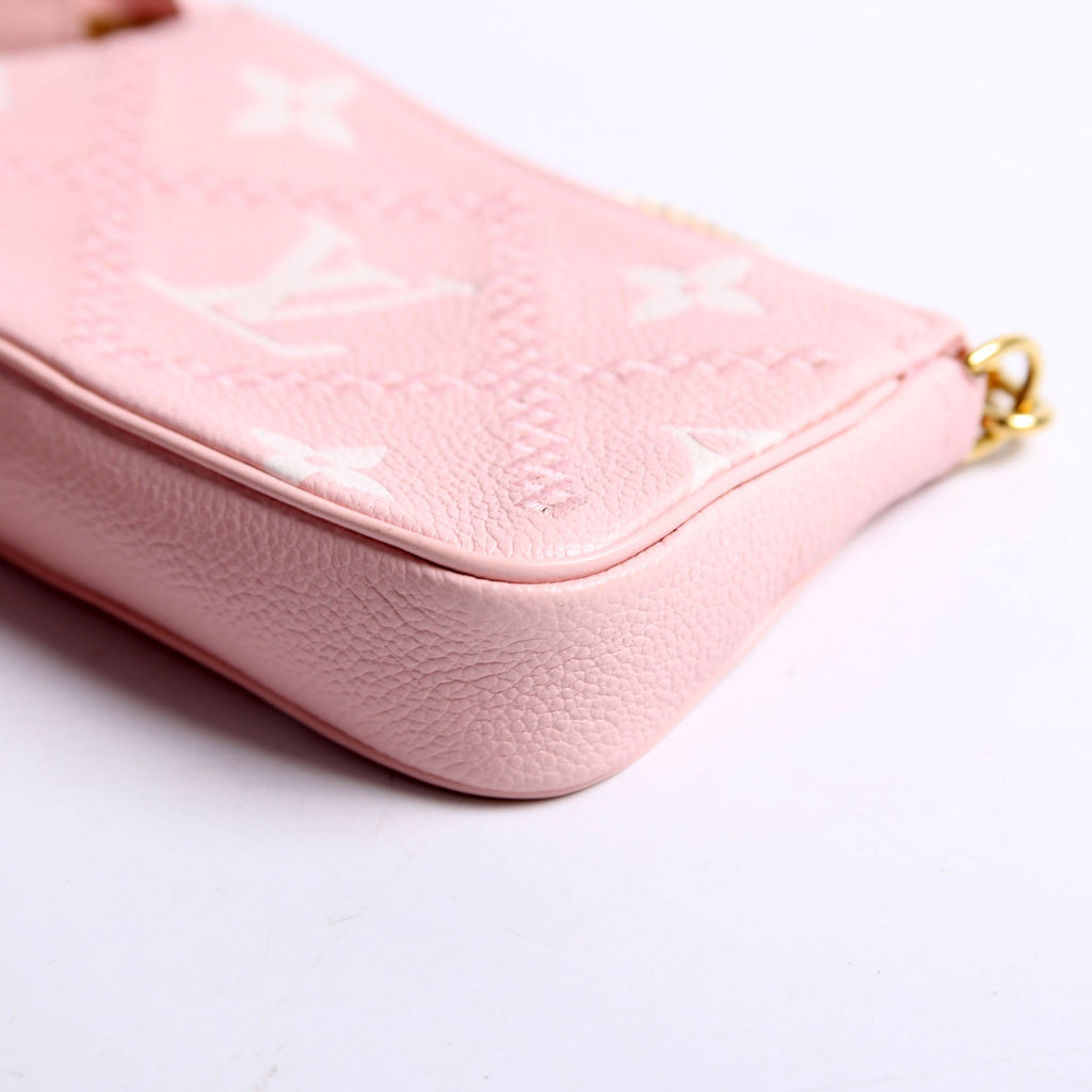 Pochette Access Mini Broderies Empreinte Pink