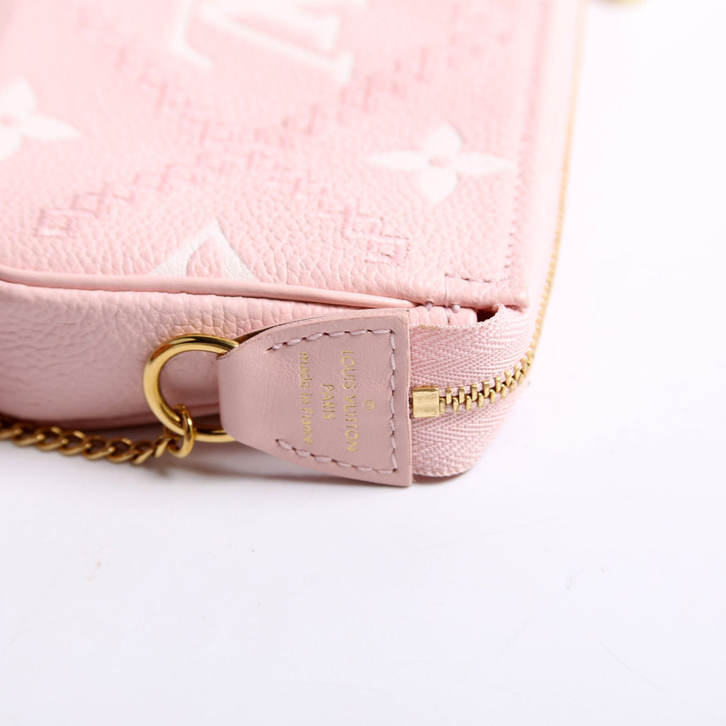 Pochette Access Mini Broderies Empreinte Pink
