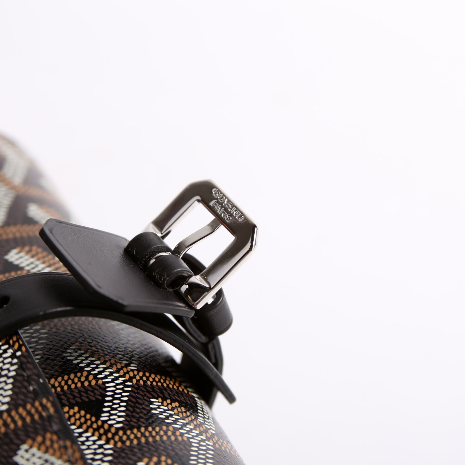 Double Travel Watch Case Goyardine Black