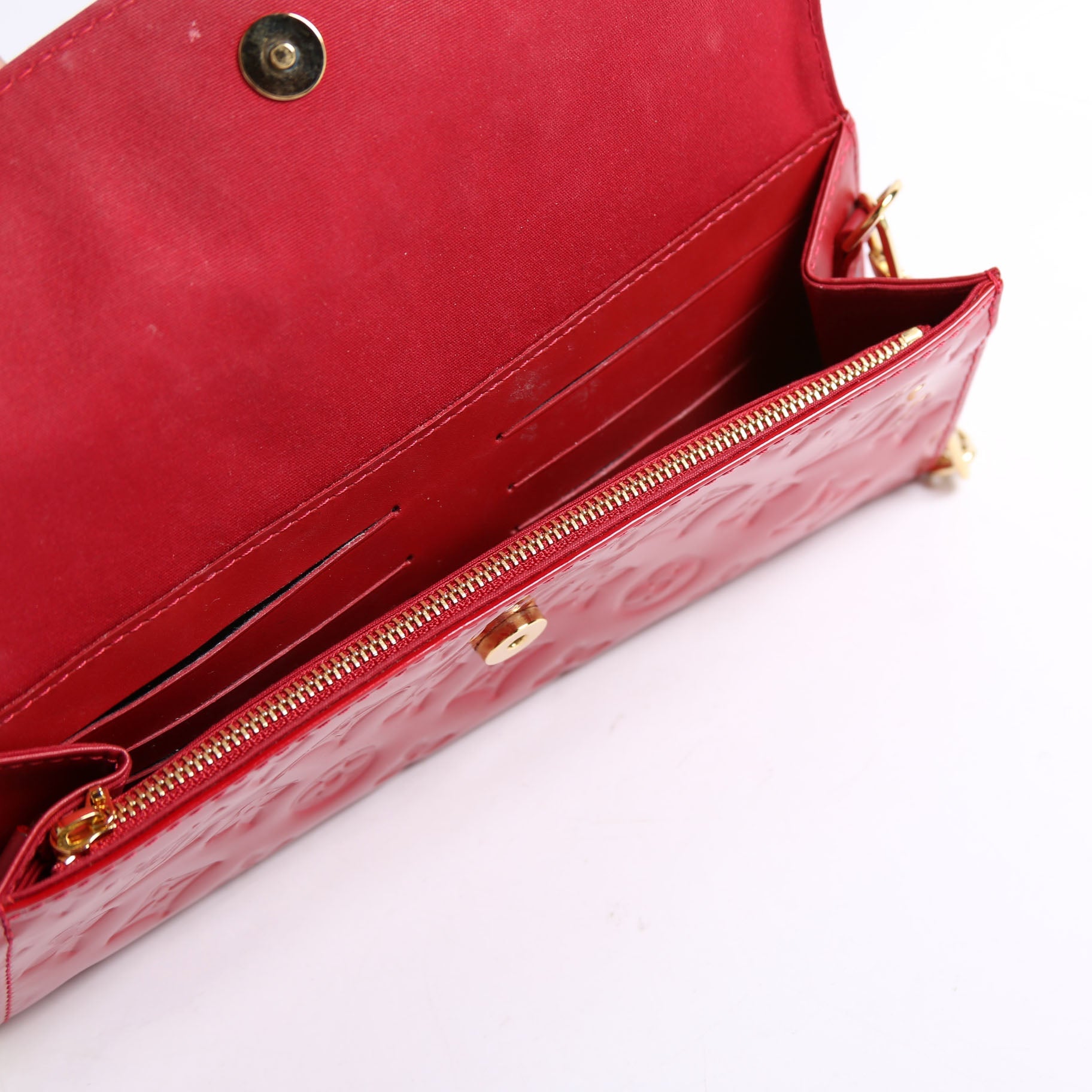 Sunset Blvd Clutch Vernis Red