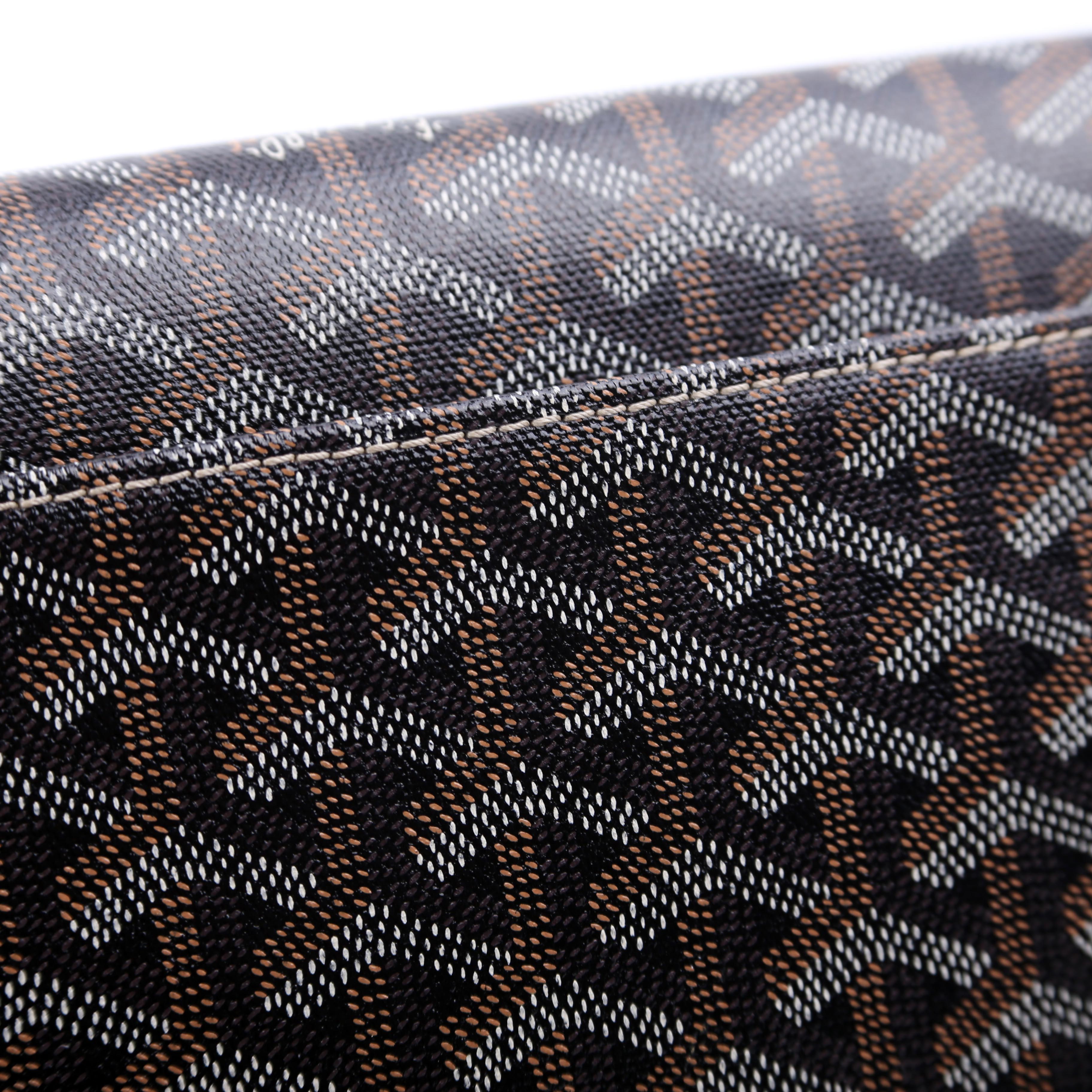 Goyardine Monte Carlo Bois Clutch Black